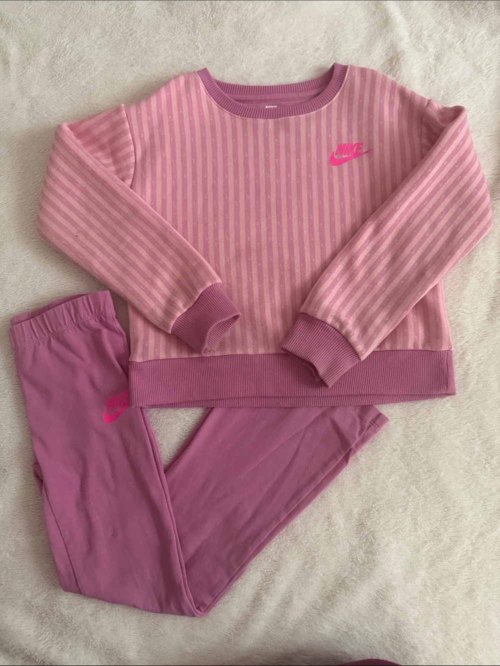 Nike Girls' Pink Striped Set 6x